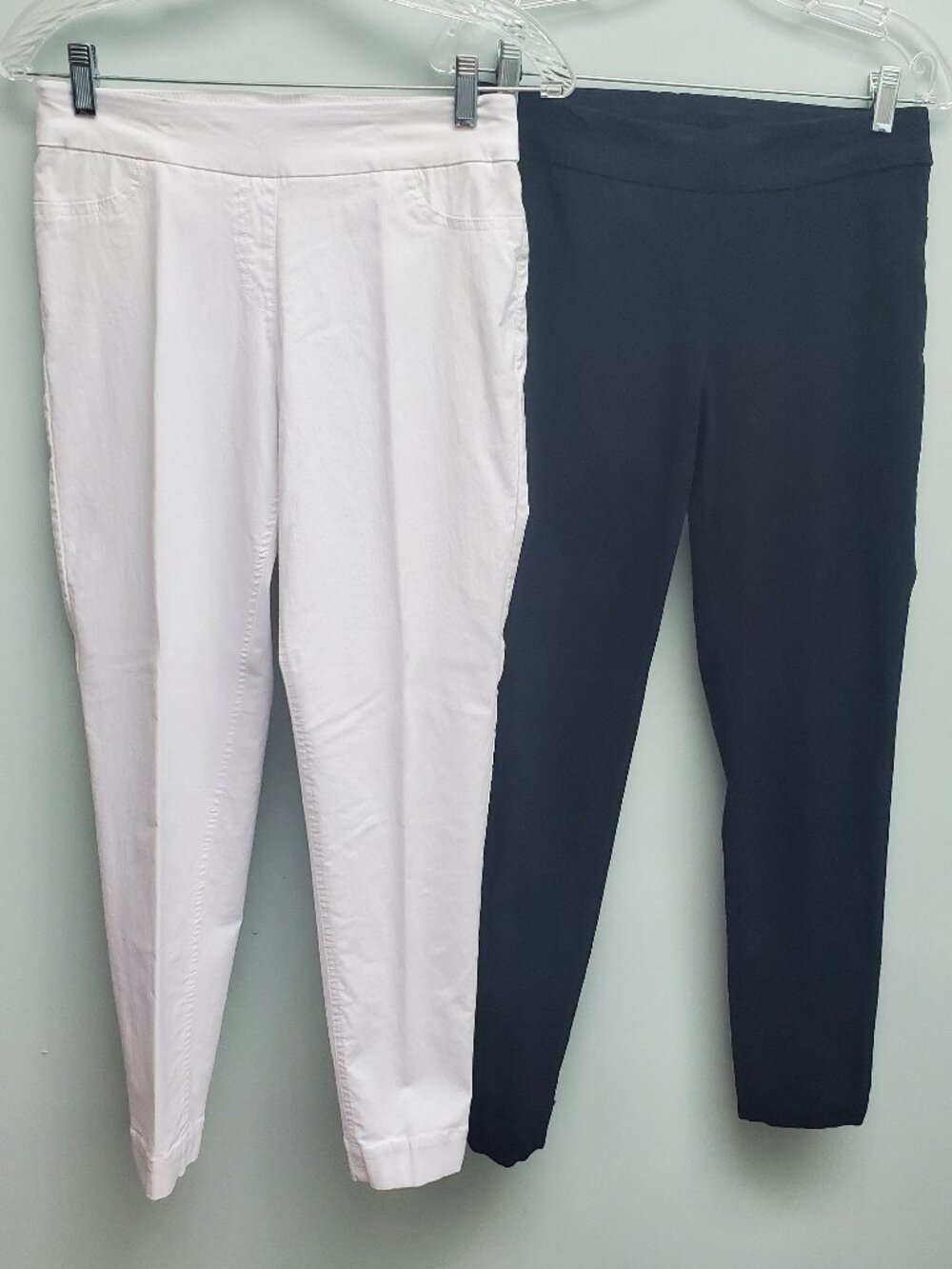 Set of 2 Soft Surroundings Jeggings Size S Black/White Skinny Leg
